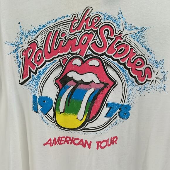 Daydreamer Women's The Rolling Stones Tee - Vintage White - Small - NWT - Picture 4 of 8